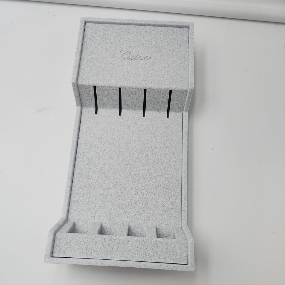 NEW White Cutco 4 Slots STEAK KNIFE HOLDER Wall/Drawer Organizer 1745 hanger